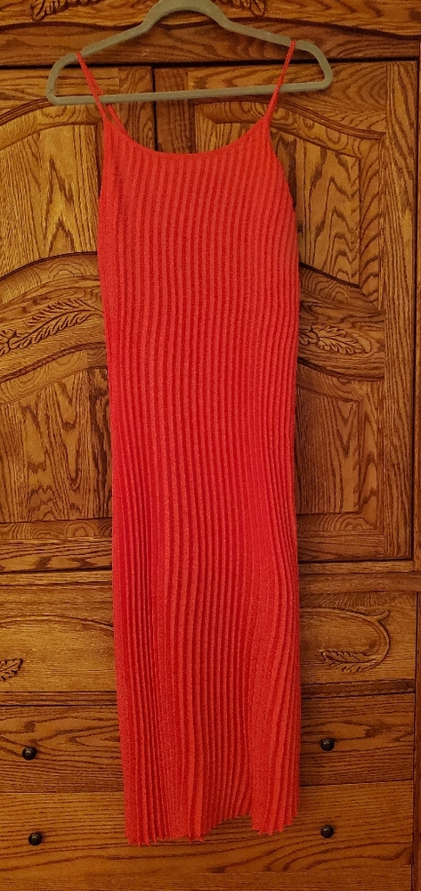 Orange maxi drezs